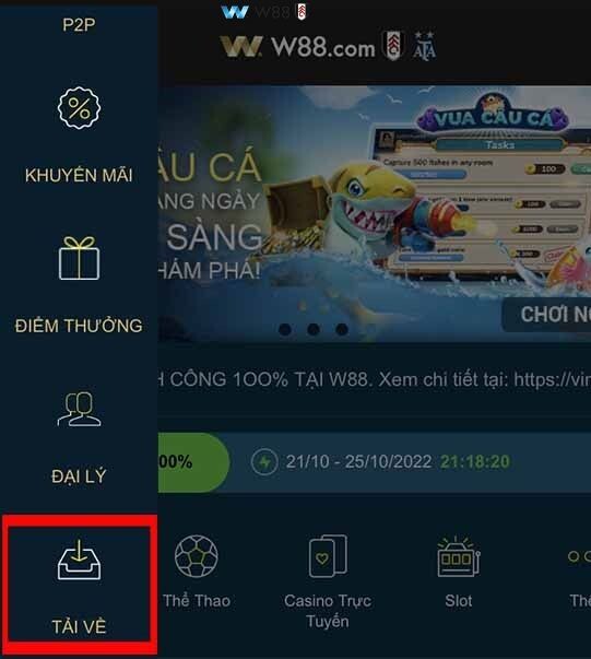 Cách tải và cài đặt app W88 trên điện thoại Android
