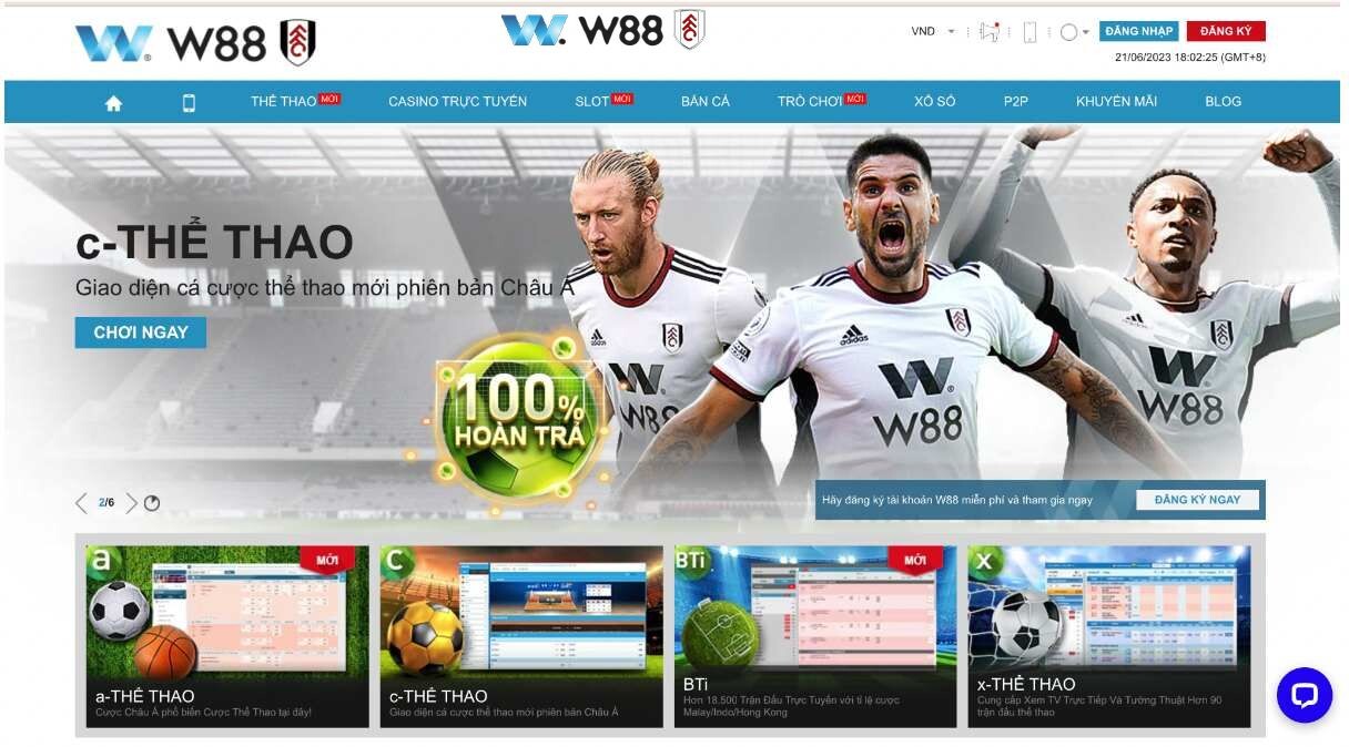 W88 là nhà cái cá cược trực tuyến uy tín hàng đầu Việt Nam